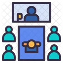 Teleconference Video Call Icon