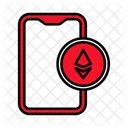 Telefon Ethereum Investieren Icon