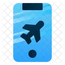 Telefon Flug Ticket Icon