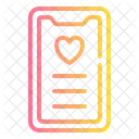 Telefon Liebe Romantik Icon