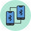 Telefon über Bluetooth verbunden  Symbol