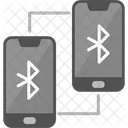 Telefon über Bluetooth verbunden  Symbol