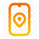 Telefon Geolokalisierung Symbol