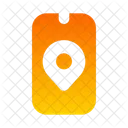 Telefon Geolokalisierung Symbol