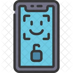 Telefon-Gesichts-ID  Symbol