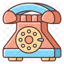 Telefon mit Wählscheibe  Symbol