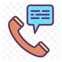 Telefonnachricht Telefonchat Symbol