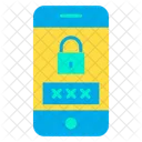 Telefonpasswort Mobilpasswort Sichere Daten Symbol