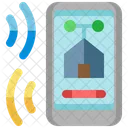 Mobiltelefon Reaktionsschnell Domotik Symbol