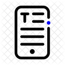 Telefon Text Layout Symbol