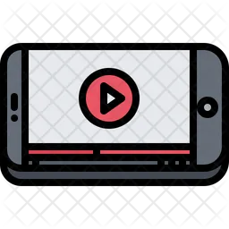 Telefon-Videoplayer  Symbol