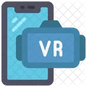 Telefon-VR-Headset  Symbol