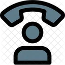 Telefonbenutzer Benutzeranruf Anruf Symbol