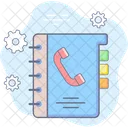 Kontakt Support Telefonbuch Symbol