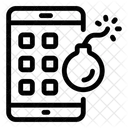 Bomba Cibernetica Telefone Explosivo Bomba Telefonica Ícone