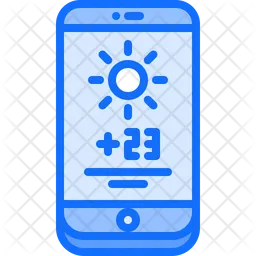 Aplicativo de previsão do tempo para telefone  Ícone