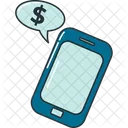 Telefone Celular Dolar Negocios Icon