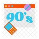Retro Anos 90 Vintage Ícone