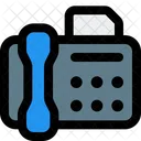 Papel De Fax Por Telefone Fax Por Telefone Aparelho De Fax Icon