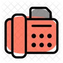 Papel De Fax Por Telefone Fax Por Telefone Aparelho De Fax Icon