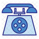 Vintage E Retro Expansor Azul Ícone