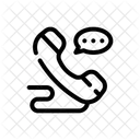 Chamada Telefonica Conversa Caixa De Bate Papo Ícone
