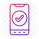 Telefono Aprobar Tarea Completada Icon