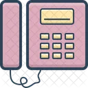 Pbx Plano Telefono Icono