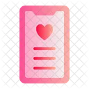 Telefono Amor Romance Icono
