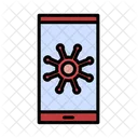 Telefono Virus Pantalla Telefono Inteligente Icono