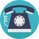 Fijo Telefono Llamada Icono