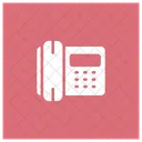 Fijo Llamada Telefono Icono