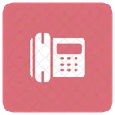 Fijo Llamada Telefono Icono