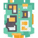 Telefono Circuito Placa Icono