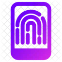 Smartphone Huella Digital Dispositivo De Escaneo Icono
