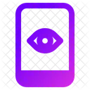 Smartphone Ojo Spyware Icono