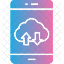 Telefono Inteligente Sincronizacion Nube Icono