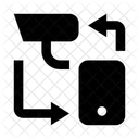 Smartphone Camara De Vigilancia Intercambio De Datos Icono