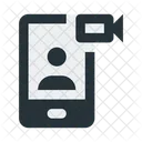 Telefono Inteligente Comunicacion Por Video Icono