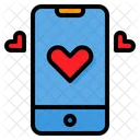 Smartphone Amor San Valentin Icono