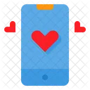 Smartphone Amor Mensaje Icono