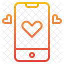 Smartphone Movil Amor Icono