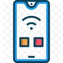 M Mobile Telefono Inteligente Movil Icono