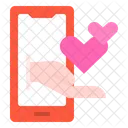 Smartphone Amor Mensaje Icono