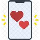 Smartphone Amor Corazon Icono