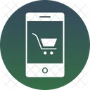 Smartphone Carrito De Pantalla Compras En Linea Icon