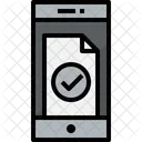 Smartphone Doc Cheque Icon