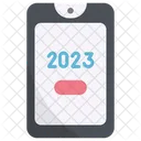 Telefono Inteligente 2023 Calendario Icono