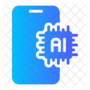 Smartphone Ai Inteligencia Artificial Icono