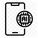 Smartphone Ai Inteligencia Artificial Icono